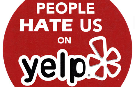 people hate us on yelp