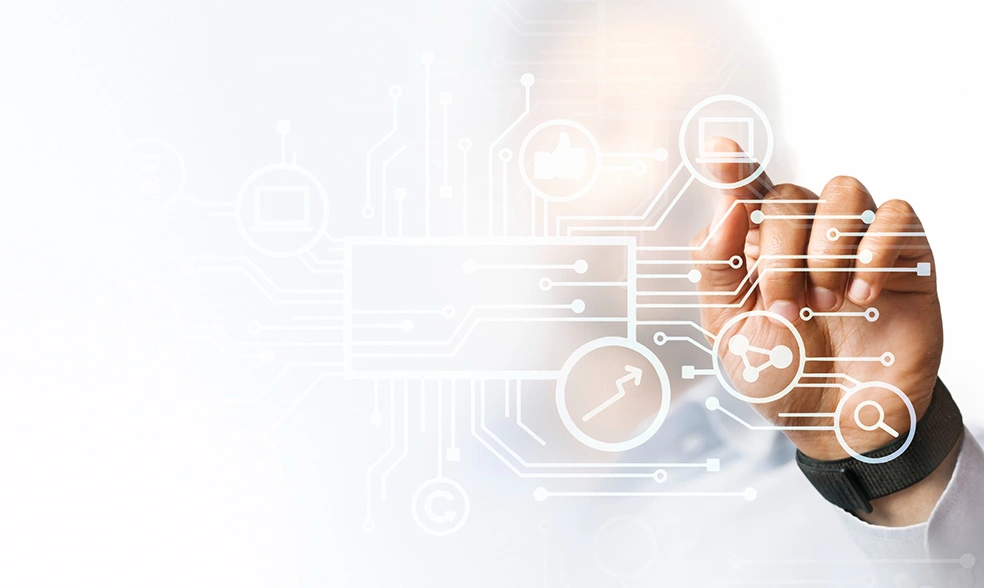 businessman-pointing-his-presentation-futuristic-digital-screen businessman-pointing-his-presentation-futuristic-digital-screen