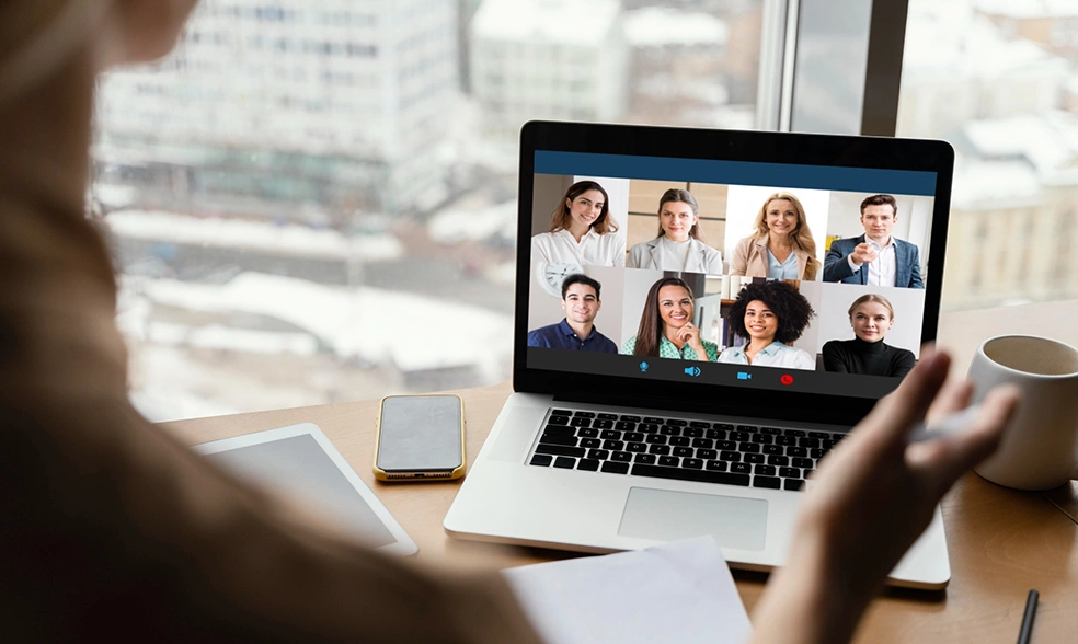 back-view-woman-having-video-call-work back-view-woman-having-video-call-work