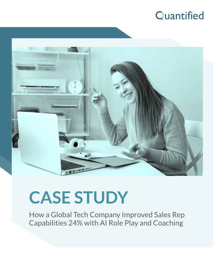 How a Global Tech Company Improved Sales Rep Capabilities 24% with AI Role Play and Coaching How a Global Tech Company Improved Sales Rep Capabilities 24% with AI Role Play and Coaching